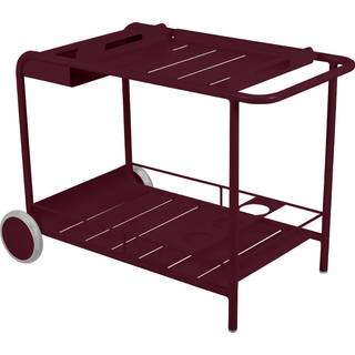 Fermob - Luxembourg Side Bar /Trolley - Black Cherry - Udendørs små borde og sideborde - Frédéric Sofia - RØD - Metal