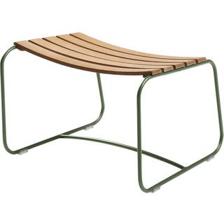 Fermob - Surprising Teak Footrest Cactus - Udendørs taburetter og puffer - Harald Guggenbichler - Grøn - Metal/Træ