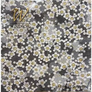 Windsor mønstrede servietter 33x33 cm 20-pak (På lager i butik)