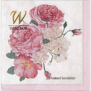 Windsor mønstrede servietter 33x33 cm 20-pak (På lager i butik)