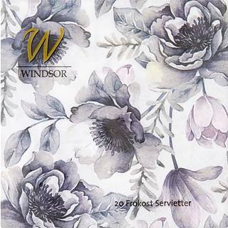 Windsor mønstrede servietter 33x33 cm 20-pak (På lager i butik)