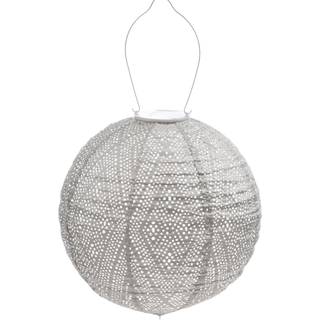 Solcelle lanterne Ikat Lys Taupe