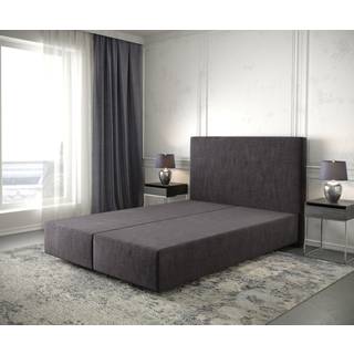 Boxspringgestell Dream-Well 140x200 cm Mikrofaser Schwarz