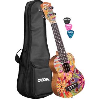 Cascha HH 2603 Art Series Flowers Sopran ukulele