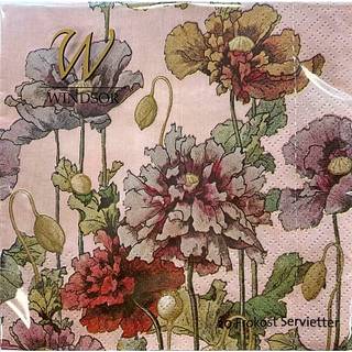 Windsor mønstrede servietter 33x33 cm 20-pak (På lager i butik)