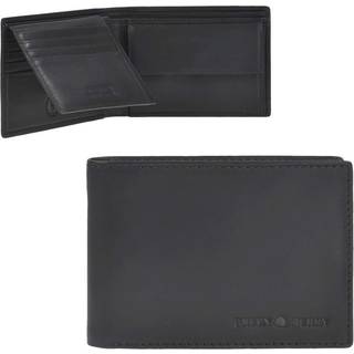 Geldbörse Leder quer Pure Black 1120-20 | Greenburry