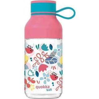 Quokka Ice Kids flaske med strop Flowers 430 ml - 430 ml