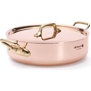 de Buyer Inocuivre Bräter 24 cm / 3,2 L - Kupfer mit Messinggriffen