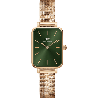 Daniel Wellington DW Watch Quadro Pressed Melrose Emerald 20x26mm Rose Gold