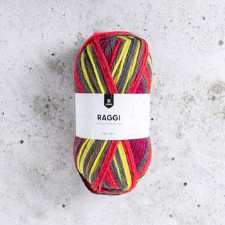 Järbo Raggi 100g 15219 (S)park lane Indhold: 70% Superwash Uld / 30% Polyamid Vægt/længde: 100 gram = ca. 150 meter Anbefalede pinde: 4.50 - 5.50 mm Strikkefasthed: 10 x 10 cm = ca 18 / 16m x 24 / 21p Anbefalet hæklenål: 4.50 mm Hæklefasthed: 10 x 10 cm = ca 14 fm x 17 p Maskinvask 40°C / Tørres fladt / Brug ikke skyllemiddel.