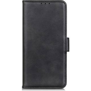 Samsung Galaxy S22 Blødt Læder Flip Cover m. Pung - Sort