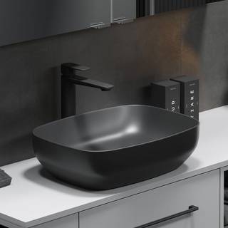 LARGA Bowlevaske, Antracit 38x38x14 - Matsort