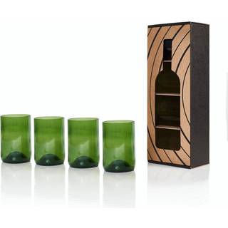 Rebottled - Tumblerglas 4-pak - Grøn