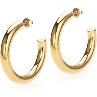 Aura - Hoops Large Forgyldt