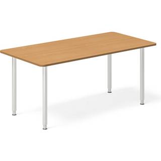 Skrivebord DNA, Bøg 1600x800 mm I-ben/Alugrå