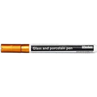 Glas- og porcelænspen guld
