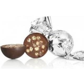 Fyldte chokoladekugler, Sølv 1 kg. Mørk chokolade med crisp