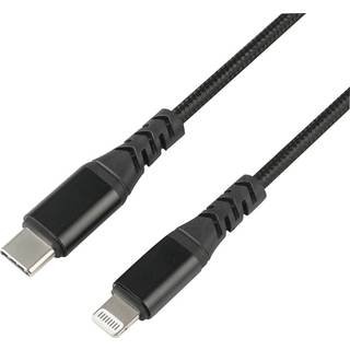 Dacota Platinum USB-C - Lightning kabel 3M, sort ➞ På lager - klar til levering og afhentning