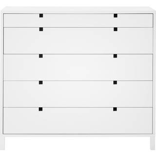 1898 Square kommode 5 skuffer Hvid