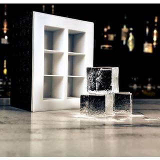 Klar isterningbakke, clear ice 5x5 cm