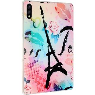 Lenovo Tab P11 Pro Bagside Cover m. Motiv - Rose Tårn