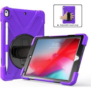 iPad Air (2019) Håndværker Cover m. 360⁰ Ståfunktion & Håndholder - Lilla