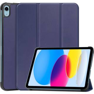 Apple iPad 11" (2025) / iPad 10.9" (2024/2022) Læder Flip Cover m. Stand - Blå