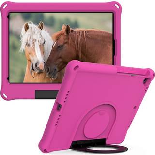 iPad 10.2" (2021 / 2020 / 2019) EVA-skum Børne Cover m. Ring Kickstand - Lyserød
