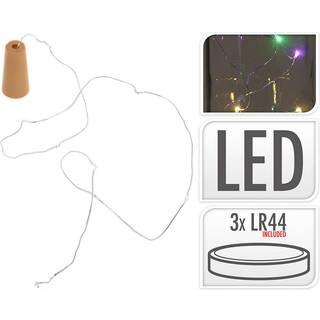 LED lyskæde til glasflasker - Multi farver