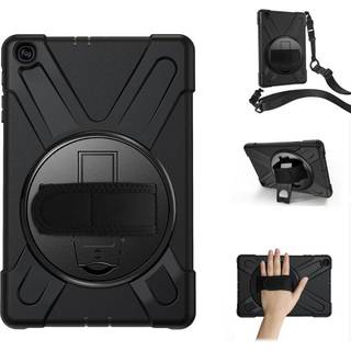 Samsung Galaxy Tab A 10.1" (2019) Håndværker Cover m. Håndholder & Skulderstrop - Sort