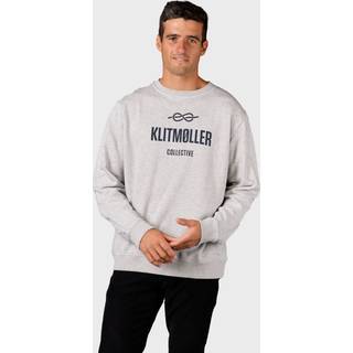 Klitmøller Collective - Mens logo crew - Grey melange - S