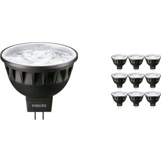 Fordelspakke 10x Philips Master LED Spot GU5.3 MR16 6.7W 420lm 36D - 927 ekstra varm hvid | bedste farvegengivelse - dæmpbar - erstatter 35W