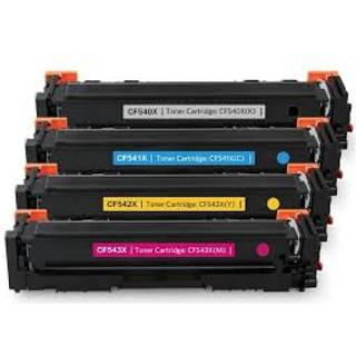 Kompatibel toner HP 203X - CF540X, 4 stk. rabatpakke 10700 sider