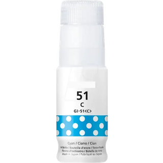 Kompatibel refill blæk Canon GI 51 - 4546C001 cyan 70 ml