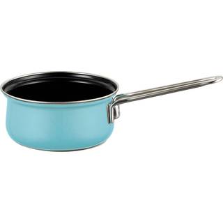 Riess Nouvelle Kristallblau Stielkasserolle 16 cm / 1,0 L - Emaille - Blau