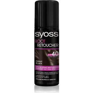 Syoss Root Retoucher Touch-up hårfarve til rødder på spray Skygge Black 120 ml - 120 ml