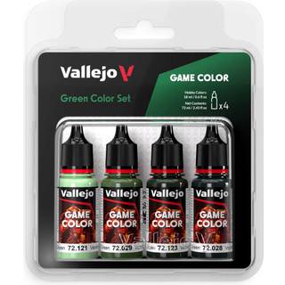 Game Color, green color set 4x18ml