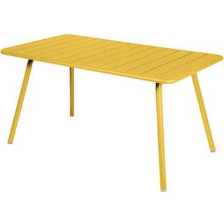 Fermob - Luxembourg Table 143 X 80 - Honey - Udendørs spiseborde - Frédéric Sofia - Gul - Metal