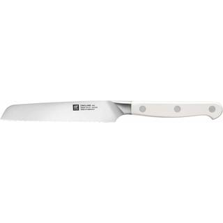Zwilling Pro Le Blanc Savtakket Universalkniv 13 Cm - Kokkeknive Rustfrit Stål Hvid - 1023886