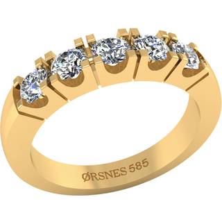 Henrik Ørsnes Design 14 Karat Guld Ring med Diamanter 0,75 Carat TW/SI