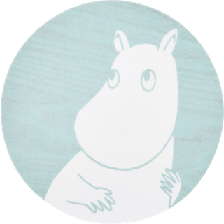 Muurla Moomin glasbrikker Ø10 cm Momintroll