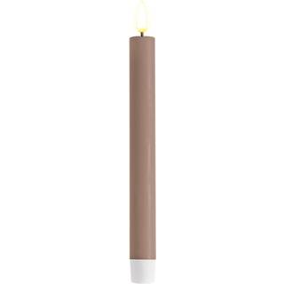 Deluxe Homeart LED Kronelys - 24 cm - Rosa - 2 stk