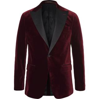 Oscar Jacobson - Regular Fit Smoking Blazer Velour - størrelse 50 - Herre