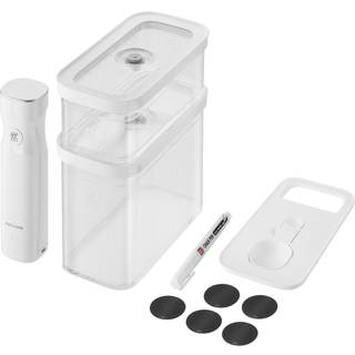 ZWILLING Fresh & Save CUBE Vakuum Opbevaringssæt, M / 5-dele, gennemsigtig-hvid