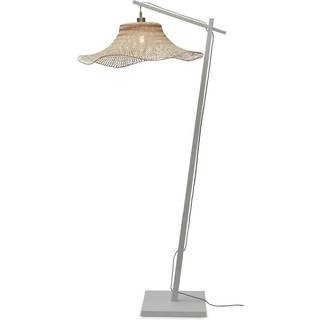 GOOD & MOJO Ibiza gulvlampe Ø 65cm hvid/natur