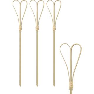 100 stk Bambusstikker Hjerte 18 cm
