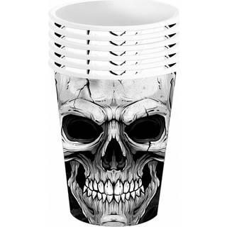 Scary Skull Pappbecher 6 St.