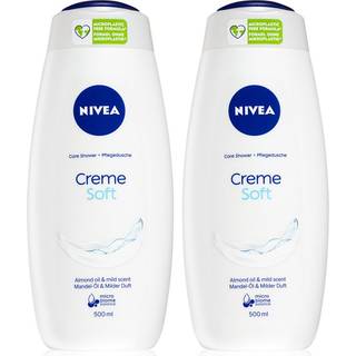 NIVEA Creme Soft Nærende brusege l Økonomipakke 2 x 500 ml
