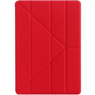 iPad 10.2 (2021 / 2020 / 2019) Cover - Fleksibelt Origami Cover - Rød
