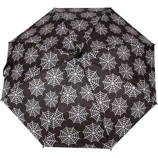 Gothic Regenschirm mit Spinnweben Motiv